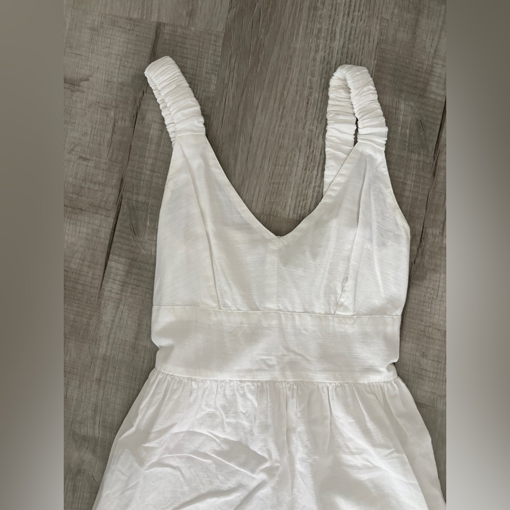 Abercrombie & Fitch White Linen Mini Dress - XS - Picture 2 of 7